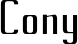 Cony font