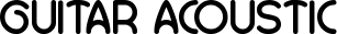 GUITAR ACOUSTIC font