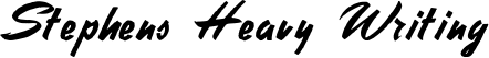 Stephens Heavy Writing font