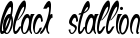 Black Stallion font