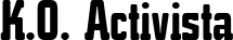 K.O. Activista font