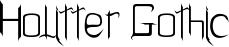 Holitter Gothic font