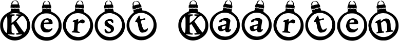 Kerst Kaarten font