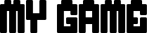 My Game font