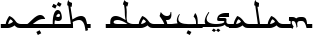 Aceh Darusalam font