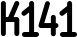 K141 font