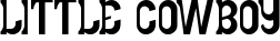 LITTLE COWBOY font