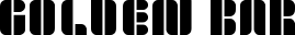 golden bar font