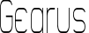 Gearus font