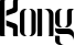 Kong font