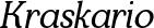 Kraskario font