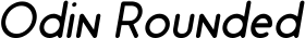 Odin Rounded font