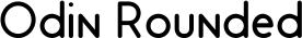 Odin Rounded font
