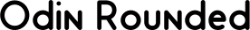 Odin Rounded font