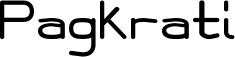 Pagkrati font