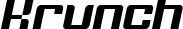Krunch font