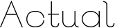 Actual font