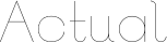Actual font