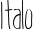 Italo font