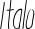 Italo font