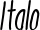 Italo font