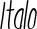 Italo font