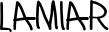 Lamiar font
