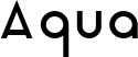 Aqua font