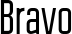 Bravo font