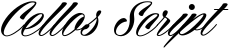 Cellos Script font