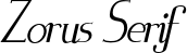 Zorus Serif font