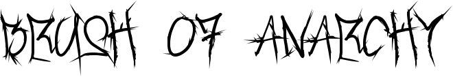 Brush Of Anarchy font