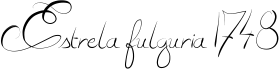 Estrela fulguria 1748 font