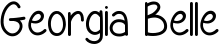 Georgia Belle font
