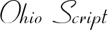 Ohio Script font