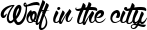 Wolf in the city font