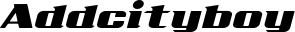 Addcityboy font