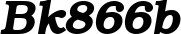 Bk866b font