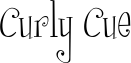 Curly Cue font