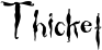 Thicket font