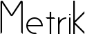 Metrik font