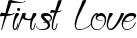 First Love font