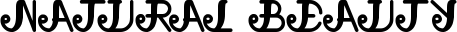 natural beauty font
