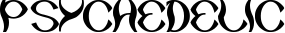 psychedelic font