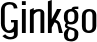 Ginkgo font