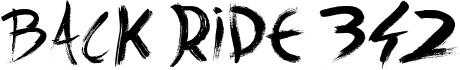 Back ride 342 font
