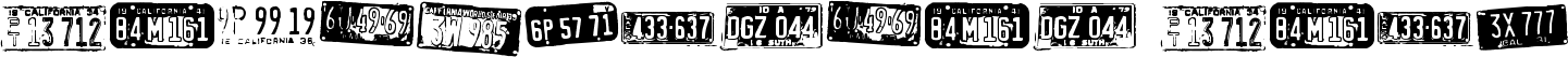 Californian cars font