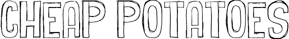 Cheap potatoes font