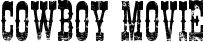 Cowboy movie font