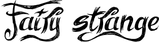 Fairy strange font